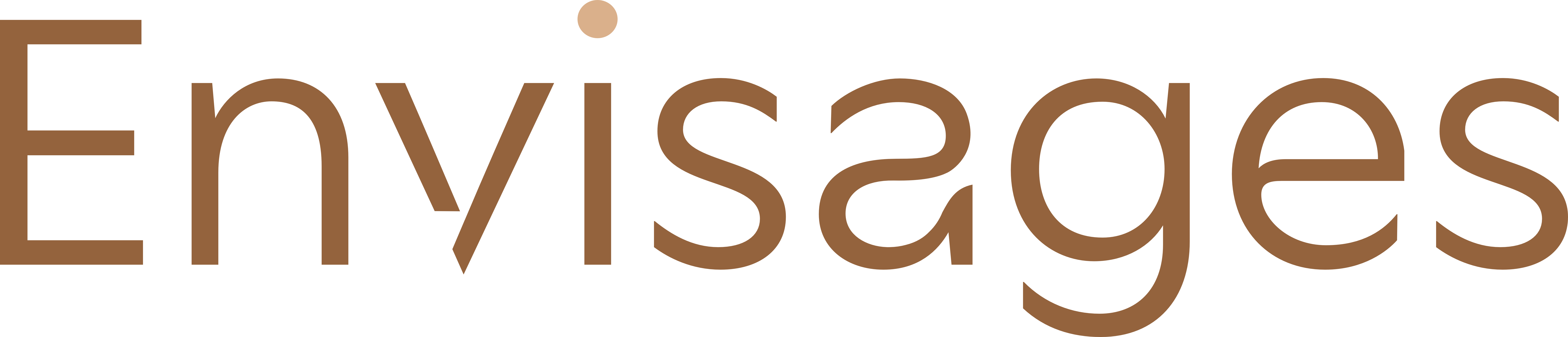 ENVISAGES - logo texte marron